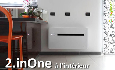 climatisation invisible de l'exterieur 2.inOne, sans groupe extérieur