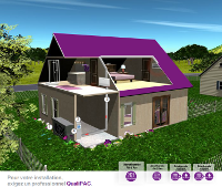 PAC air-air ou climatisation réversible, extrait du schema de fonctionnement QualiPac