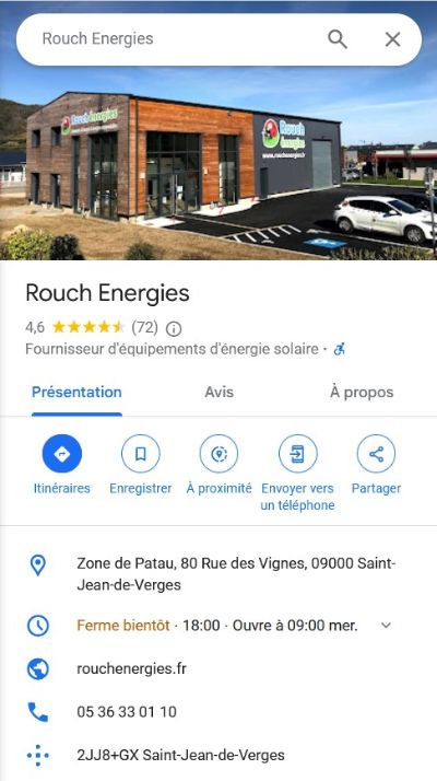 Capture d'écran des avis clients déposés sur Google au 27/08/2024