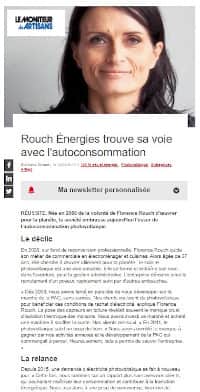 Rouch Energies dans Le Moniteur des Artisans