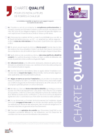 La charte qualité Qualipac 2024 pour les installateurs de pompe à chaleur