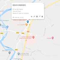 extrait Google Maps : localiser Rouch Energies