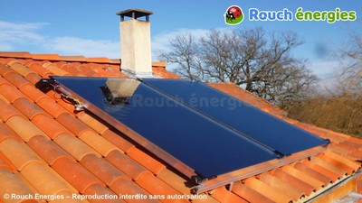 Chauffe-eau solaire installé à Pailhès en Ariège