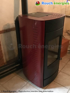 Poêle à granulés canalisé air chaud installé à Rieucros, Ariège