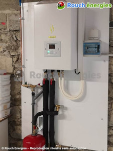 Pompe à chaleur et plancher chauffant près de Niaux (Ariège)